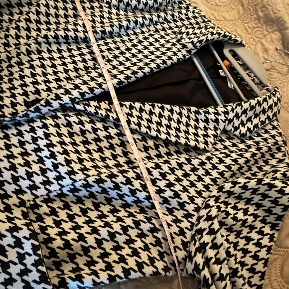 Versona Black and White Houndstooth Blazer size Large - Picture 13 of 13